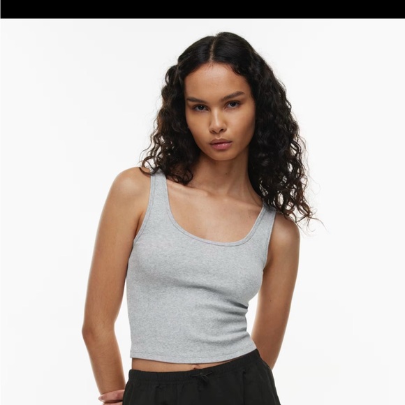 Orange ribbed tank - Picture 2 of 2